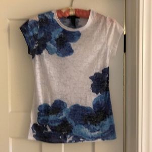 INC white Decor Tee Shirt